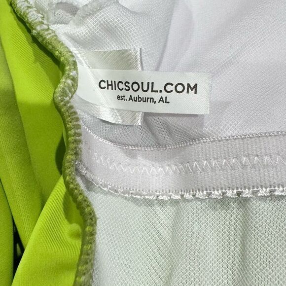 Chic Soul Sunrise And Shine Swimsuit Green One Piece Women’s 1XL XL - Picture 3 of 5